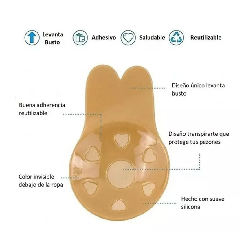 Sujetador Adhesivo Invisible Push Up